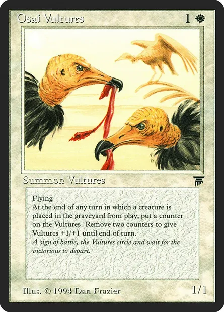 Osai Vultures, Magic card LEG 29 — Legends set