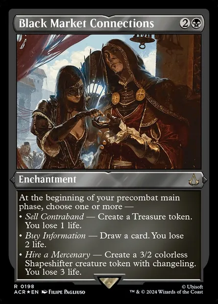 Black Market Connections, Magic card ACR 198 — Assassin's Creed set