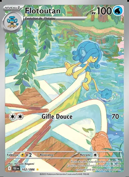 Flotoutan, carte Pokémon BLK 102 — extension Foudre Noire