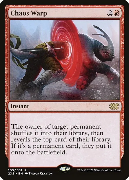 Chaos Warp, Magic card 2X2 105 — Double Masters 2022 set