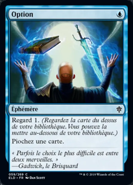 Option, carte Magic ELD 59 — extension Throne of Eldraine