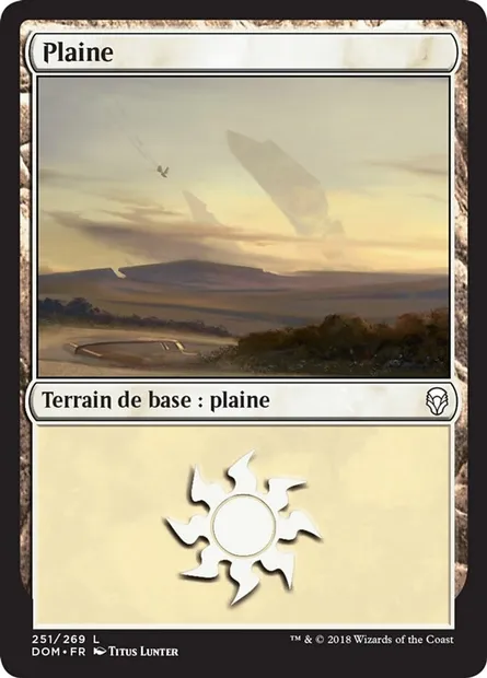 Plaine, carte Magic DOM 251 — extension Dominaria
