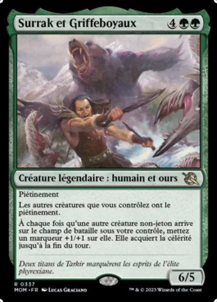 Surrak et Griffeboyaux, carte Magic MOM 337 — extension L'invasion des machines