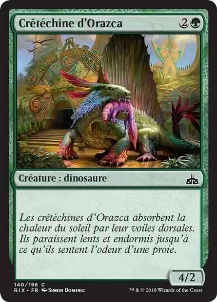 Crêtéchine d'Orazca, carte Magic RIX 140 — extension Les combattants d'Ixalan