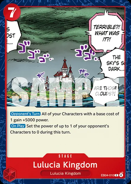 Lulucia Kingdom, One Piece card EB04-010 — EGGHEAD CRISIS set