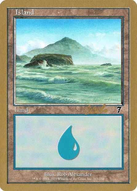 Île, carte Magic WC02 cr333 — extension World Championship Decks 2002