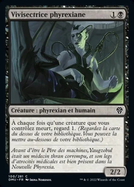 Vivisectrice phyrexiane, carte Magic DMU 100 — extension Dominaria Uni