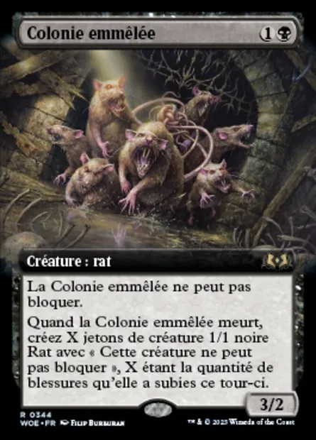 Colonie emmêlée, carte Magic WOE 344 — extension Wilds of Eldraine
