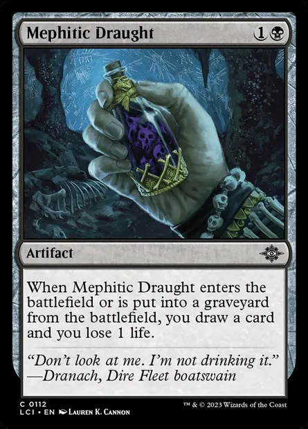 Mephitic Draught, Magic card LCI 112 — The Lost Caverns of Ixalan set