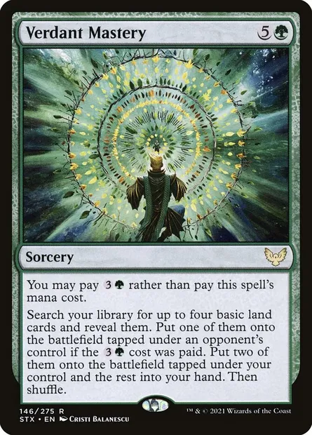 Verdant Mastery, Magic card STX 146 — Strixhaven: School of Mages set