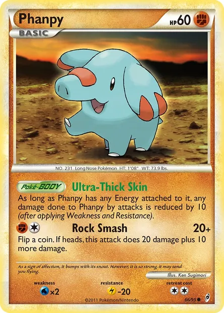 Phanpy, Pokémon card CL 66 — Call of Legends set