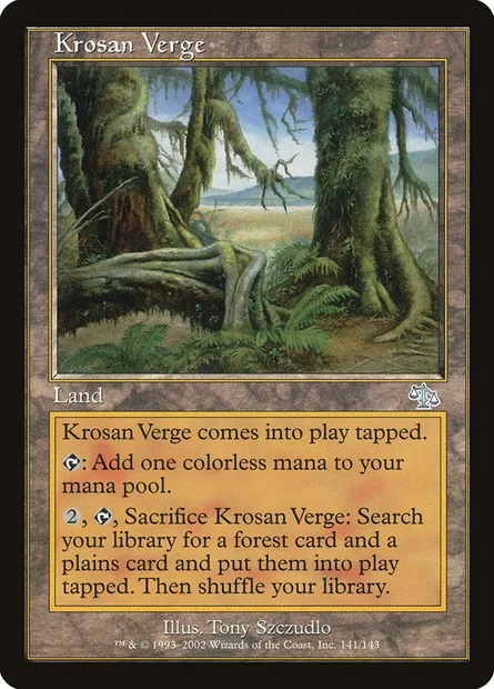 Orée de la Krosia, carte Magic JUD 141 — extension Jugement