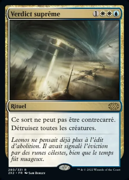 Verdict suprême, carte Magic 2X2 280 — extension Double Masters 2022