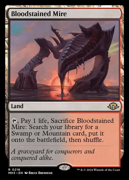 Bloodstained Mire, Magic card MH3 216 — Modern Horizons 3 set