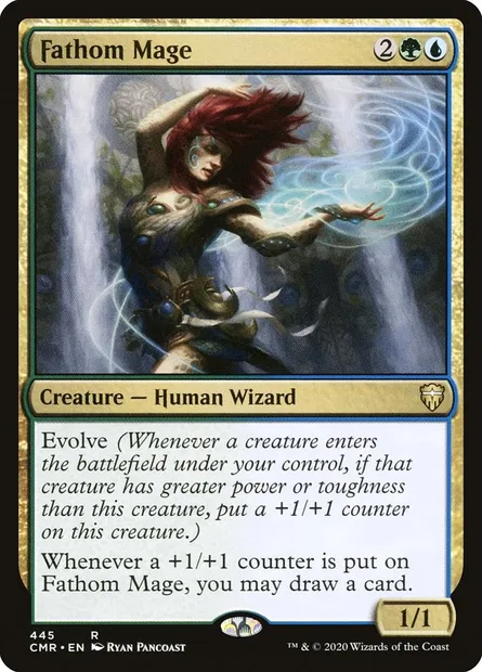 Fathom Mage, Magic card CMR 445 — Commander Legends set