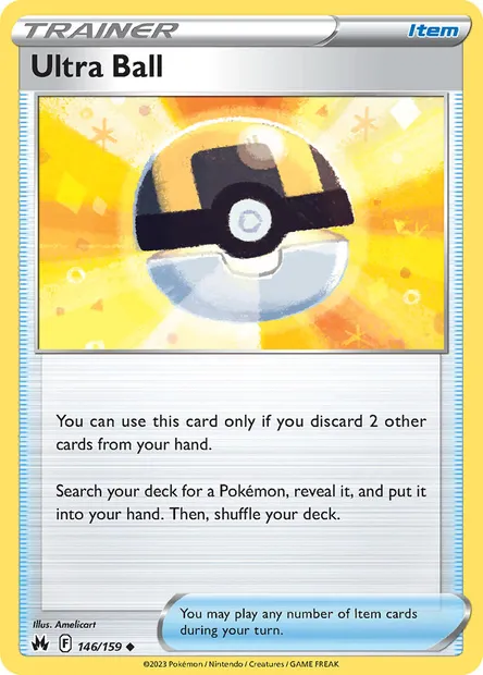 Ultra Ball, Pokémon card CRZ 146 — Crown Zenith set