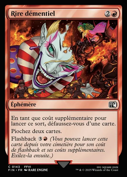 Rire démentiel, carte Magic FIN 143 — extension Final Fantasy