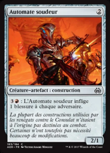 Automate soudeur, carte Magic AER 183 — extension La révolte éthérique