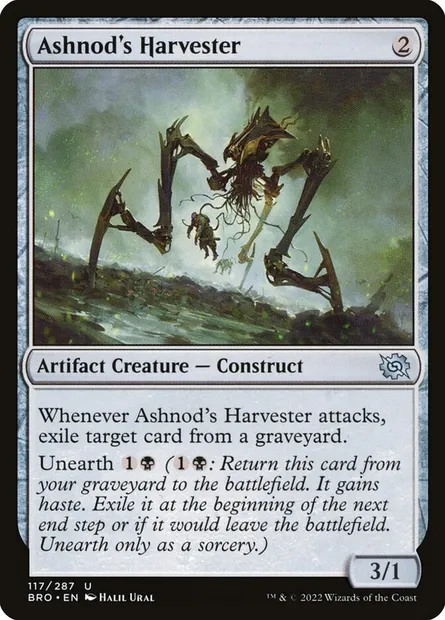 Ashnod's Harvester, Magic card BRO 117 — The Brothers' War set