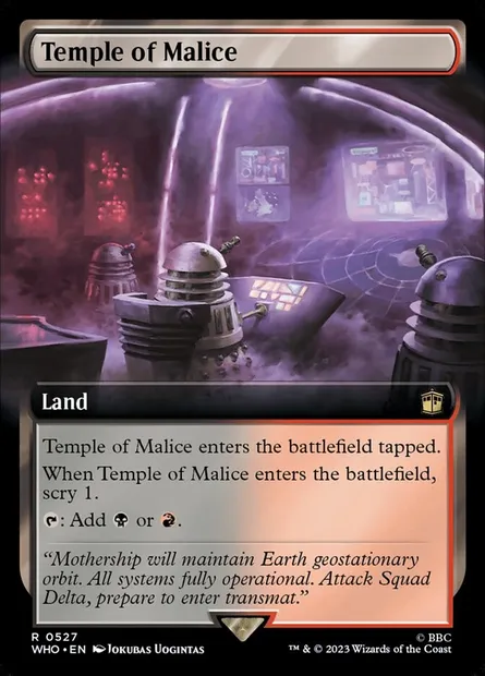 Temple de la malice, carte Magic WHO 527 — extension Doctor Who