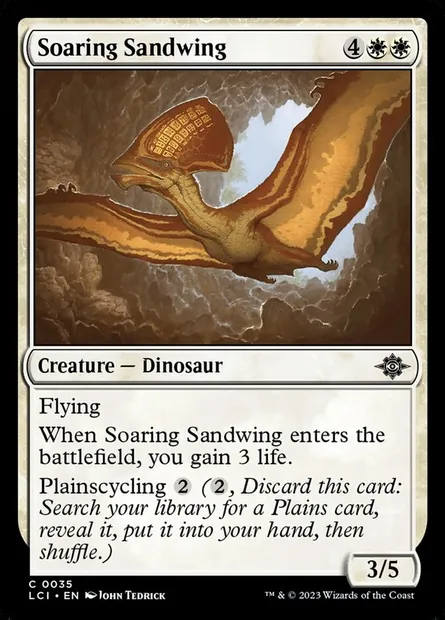 Soaring Sandwing, Magic card LCI 35 — The Lost Caverns of Ixalan set