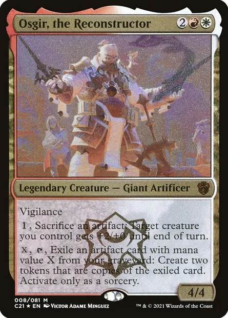 Osgir, the Reconstructor, Magic card OC21 8 — Commander 2021 Display Commanders set