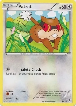 Patrat, Pokémon card TK7A 017 — XY Trainer Kit: Bisharp set
