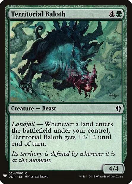Territorial Baloth, Magic card PLST DDP-24 — The List set