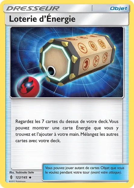 Loterie d’Énergie, carte Pokémon GRI 122 — extension Gardiens Ascendants
