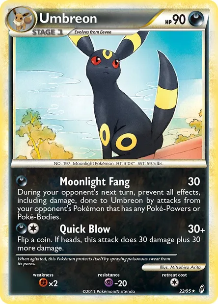 Umbreon, Pokémon card CL 22 — Call of Legends set