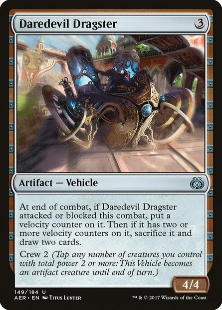 Daredevil Dragster, Magic card AER 149 — Aether Revolt set