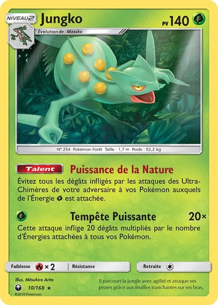 Jungko, carte Pokémon CES 10 — extension Tempête Céleste