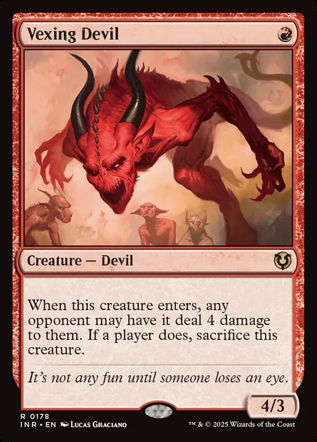 Vexing Devil, Magic card INR 178 — Innistrad Remastered set