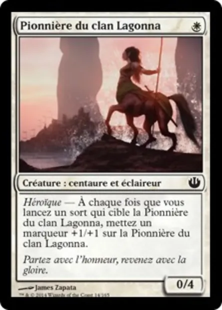Pionnière du clan Lagonna, carte Magic JOU 14 — extension Incursion dans Nyx