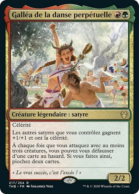 Galléa de la danse perpétuelle, carte Magic THB 217 — extension Theros Beyond Death