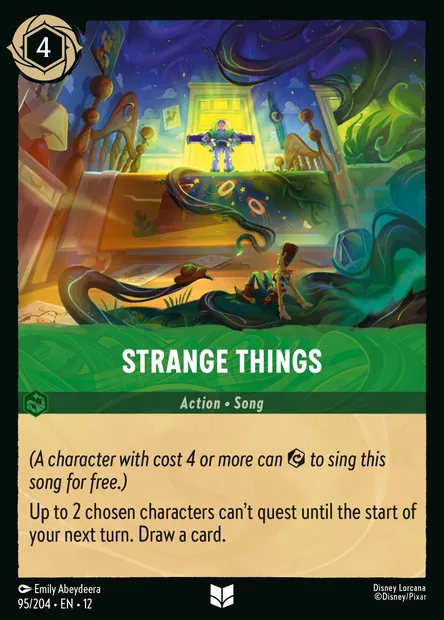 Strange Things, Disney Lorcana card CH12-095 — Wilds Unknown set