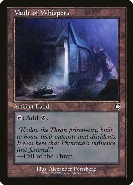 Vault of Whispers, Magic card BRC 211 — The Brothers' War Commander set