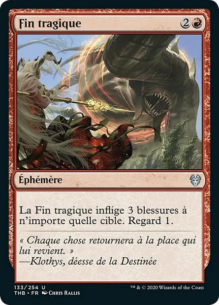 Fin tragique, carte Magic THB 133 — extension Theros Beyond Death