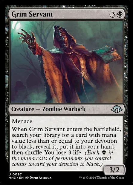 Grim Servant, Magic card MH3 97 — Modern Horizons 3 set