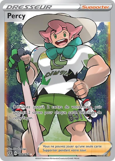 Percy, carte Pokémon RCL 190 — extension Clash des Rebelles