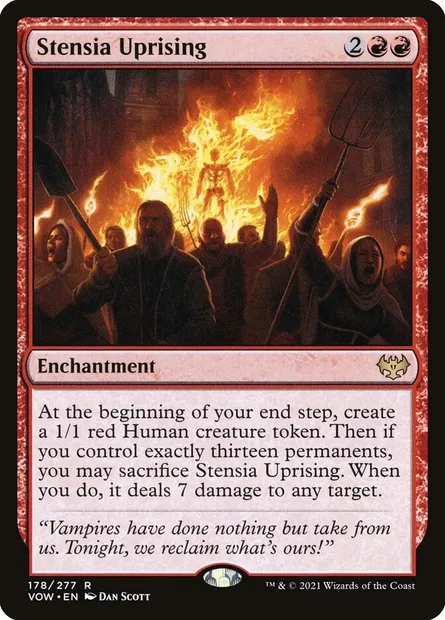 Stensia Uprising, Magic card VOW 178 — Innistrad: Crimson Vow set