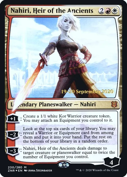 Nahiri, Heir of the Ancients, Magic card PZNR 230s — Zendikar Rising Promos set