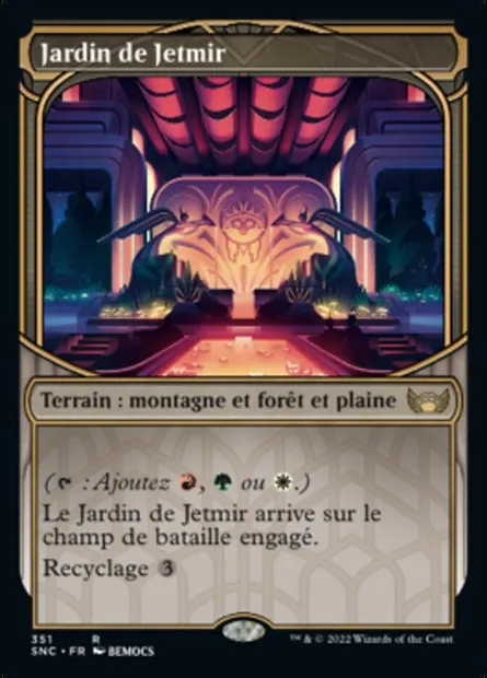 Jardin de Jetmir, carte Magic SNC 351 — extension Les rues de la Nouvelle-Capenna