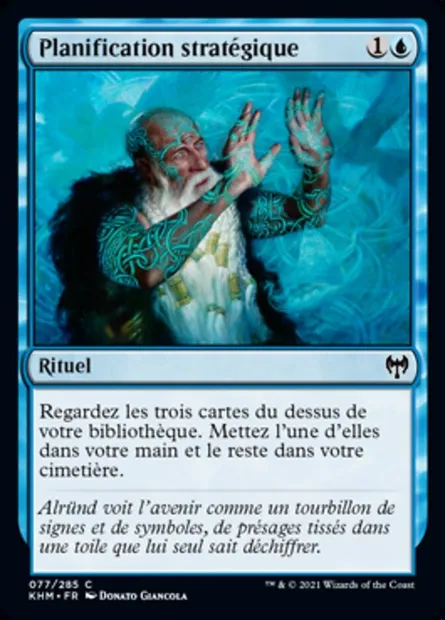 Planification stratégique, carte Magic KHM 77 — extension Kaldheim