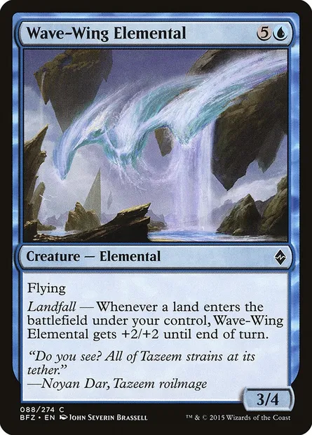 Wave-Wing Elemental, Magic card BFZ 88 — Battle for Zendikar set
