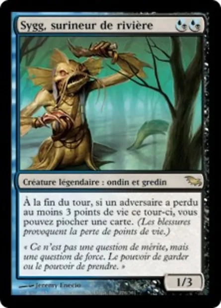 Sygg, surineur de rivière, carte Magic SHM 176 — extension Sombrelande