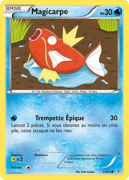Magicarpe, carte Pokémon GEN 22 — extension Générations