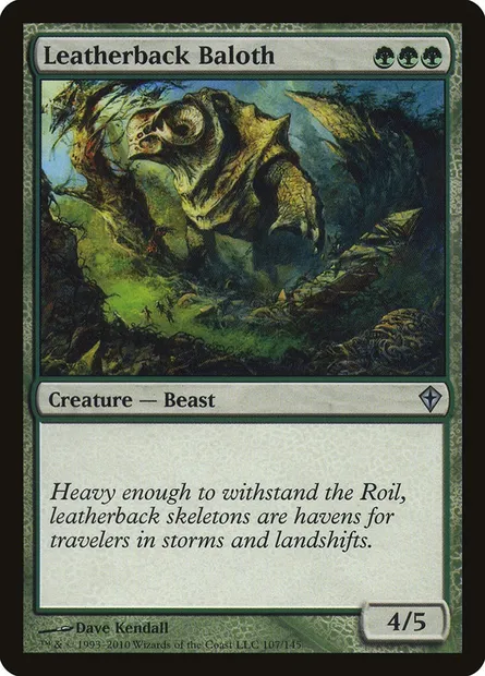 Leatherback Baloth, Magic card WWK 107 — Worldwake set