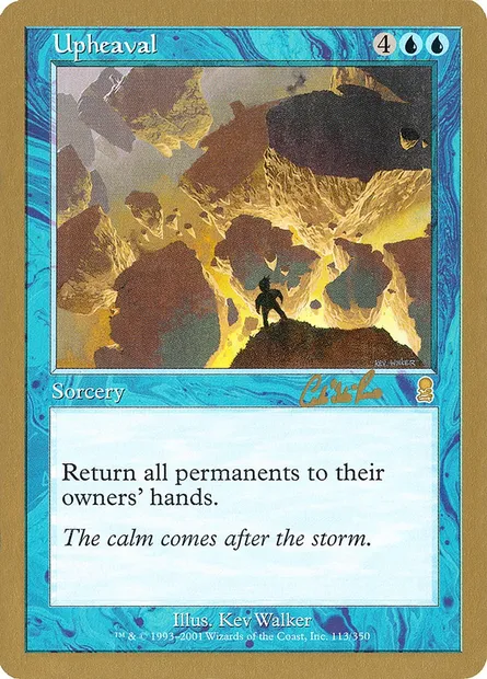 Upheaval, Magic card WC02 cr113 — World Championship Decks 2002 set