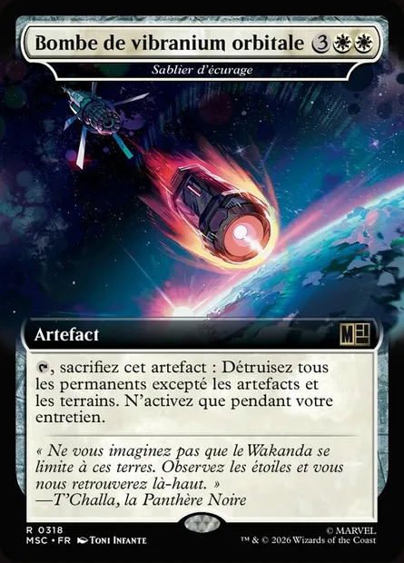 Sablier d'écurage, carte Magic MSC 318 — extension Marvel Super Heroes Commander